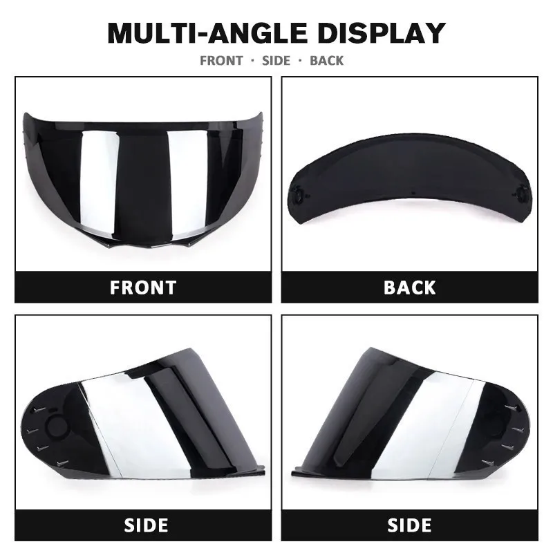 New Motorcycle Helmet Lens Facelift Helmet Special Lens Transparent Mirror Black Mirror Color Mirror Silver Lens Package