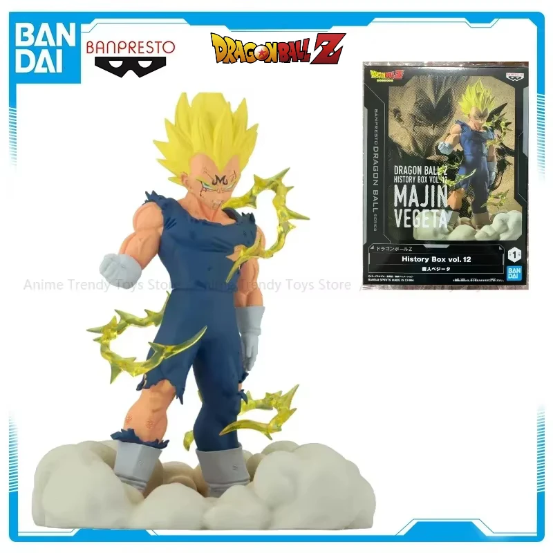 In Stock Original BANPRESTO History Box vol.12 Dragon Ball Z Majin Vegeta Figure Anime Model Genuine Boxed Toys WY