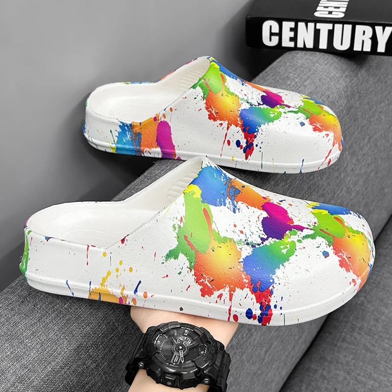 Marca Eva Chinelos Meia Sapatos De Borracha Para Homens Mulheres Impermeável Jardim Tamancos Fechado Toe Chef Shoes Restaurante Cozinha Trabalhando