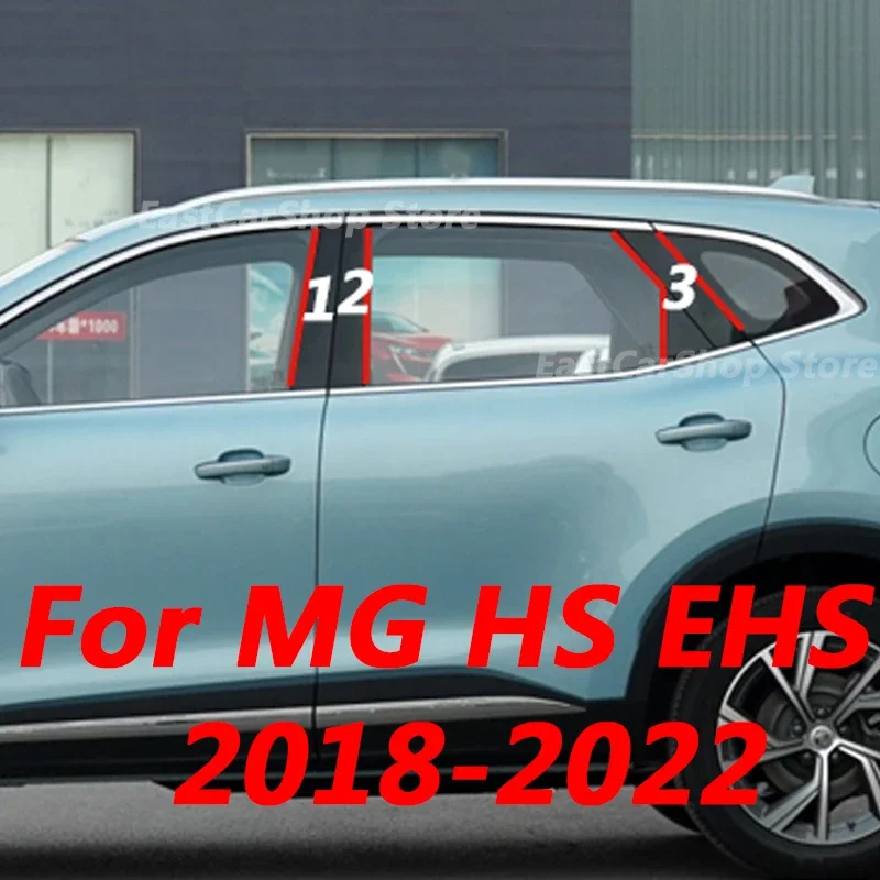 

For MG HS EHS 2018 2019 2020 2021 2022 Car Door Central Window Middle Column Trim Decoration Strip PC B C Pillar Accessories