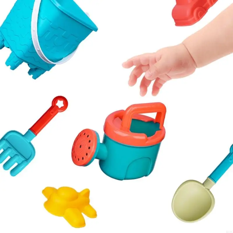 M89C Children Sand Play Play Set 14 / 16pcs avec des pelles sable jouet plage moisissure poisson