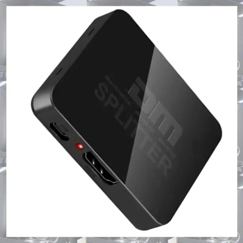 Hot Selling-4K -Compatible Video Distributor Splitter - 1 Input 2 Output Amplifier For Dual PC Monitor Display,4K -Compa