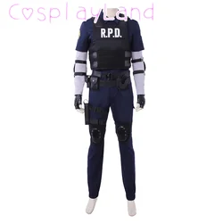 Resident 2 cosplay re leon scott kennedy cosplay kostüm mit leon weste männer halloween kostüme masqurade comic con roleplay anzug