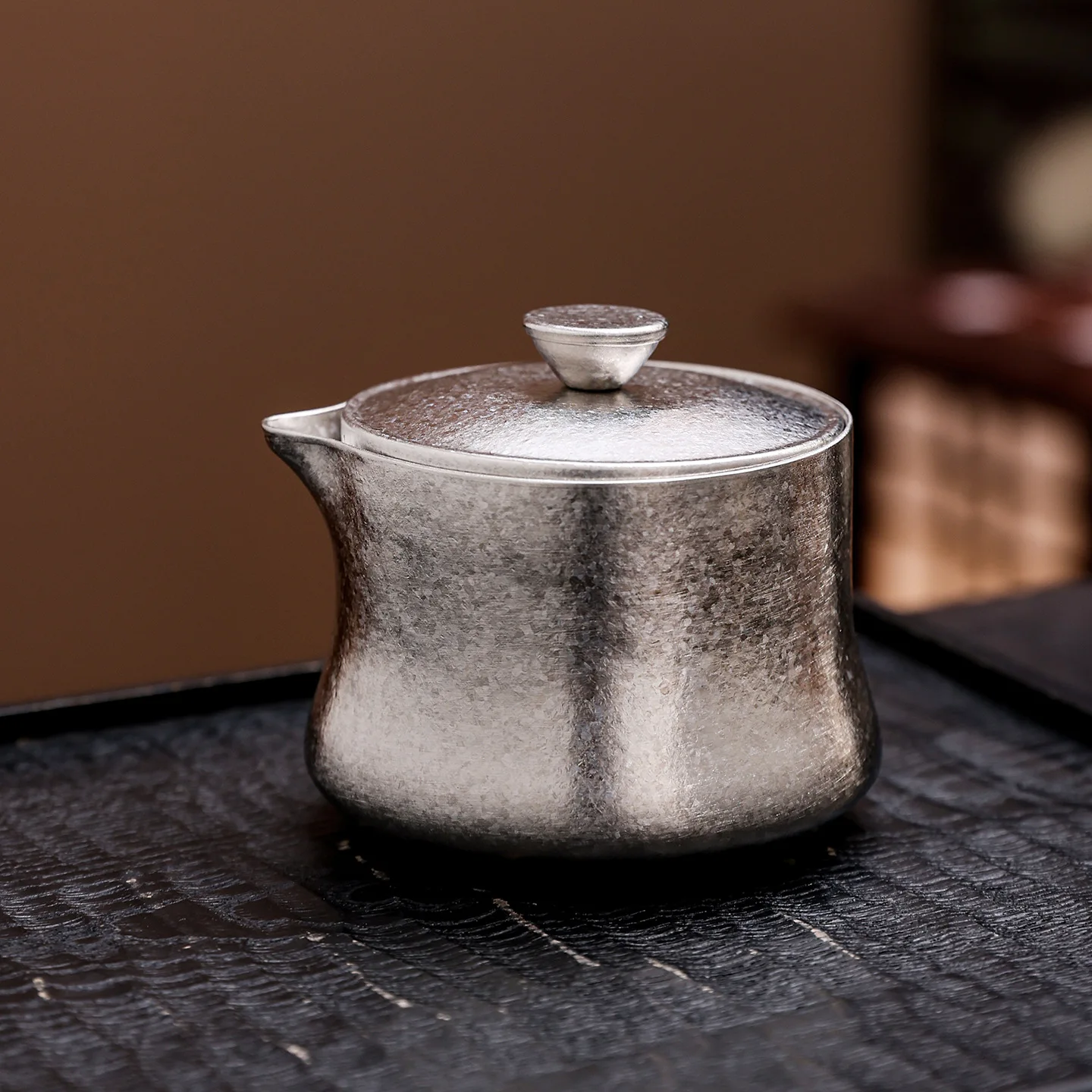 180ml Pure Titanium Tea Infuser Set with 3 Tea Cups For Home,Outdoor, Anti-Bacterial Tea Set, Integrated Storage, Business Gift
