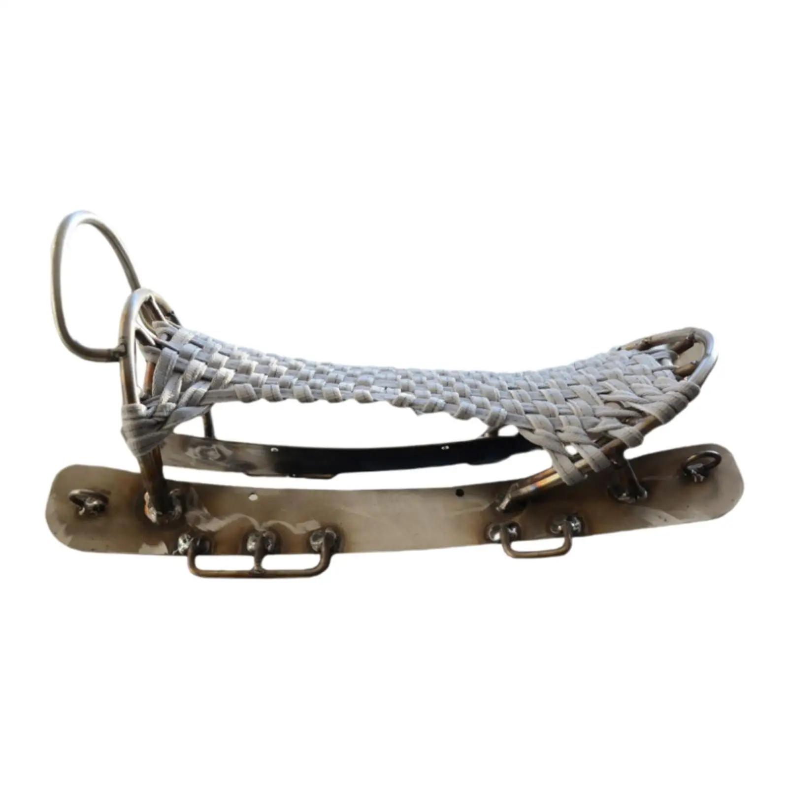 

Horse Saddle Tourism Saddle Woven Rope Sturdy Horse Tack Stable White Steel