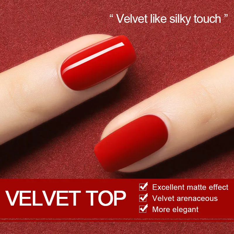 Arte Clavo Matte Velvet Top Coat UV Gel Soak Off เคลือบเงากึ่งถาวรเล็บเสริมเจล Base Coat Diamond Tempered Top Coat