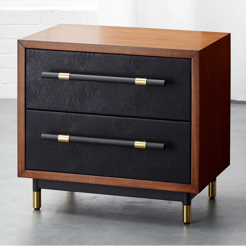 

Modern simple new Chinese light luxury bedside storage cabinet model room small corner cabinet bedroom bedside