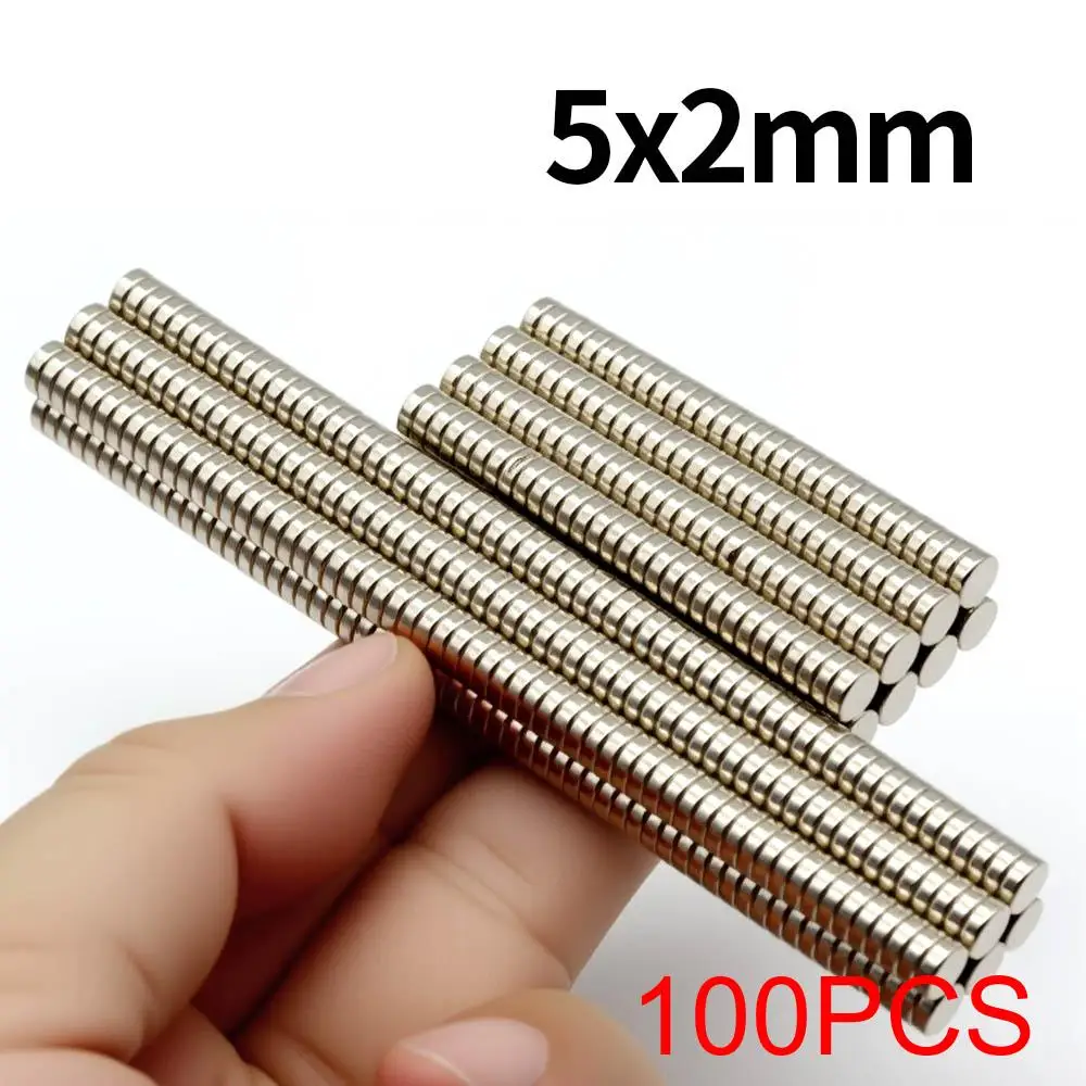 5x2mm supersterke neodymiummagneet N35 NdfeB permanente magnetische imanes ronde krachtige magneten koelkast