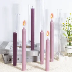 Handmade Long Rod Series Candle Acrylic Mold Church Pointed Pole Plastic Mould Candlestick Bottom Rack Holder Home Party Decor