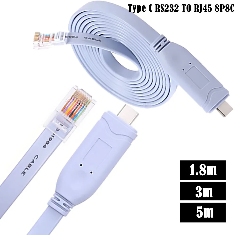 Type C to RJ45 8P8C console configuration cable Type C to RJ45 serial port router debugging