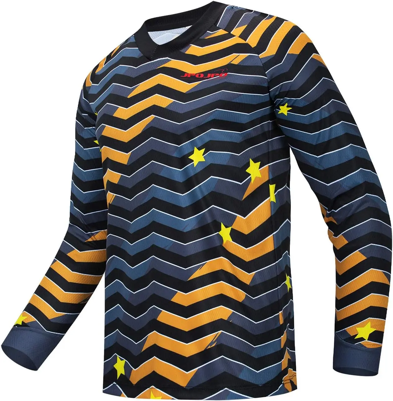 الرجال الدراجات الملابس الدراجات الجبلية دراجة نارية عبر البلاد الملابس موضة تنفس التجفيف السريع بأكمام طويلة تي شيرت #5