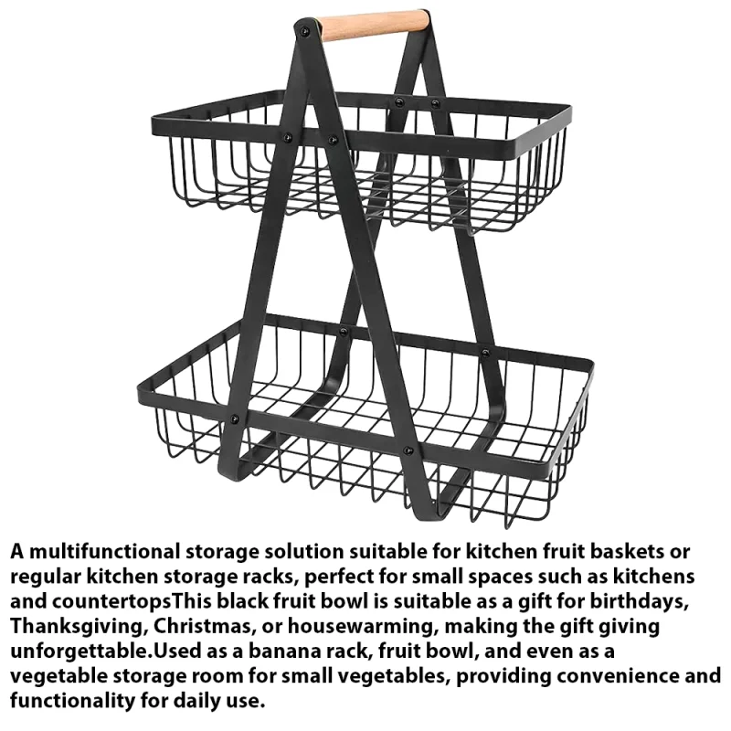 Корзина для хранения фруктов, 2/3 ярусов, корзина для овощей, железная Складная подставка для тарелок, кухонная посуда, Органайзер