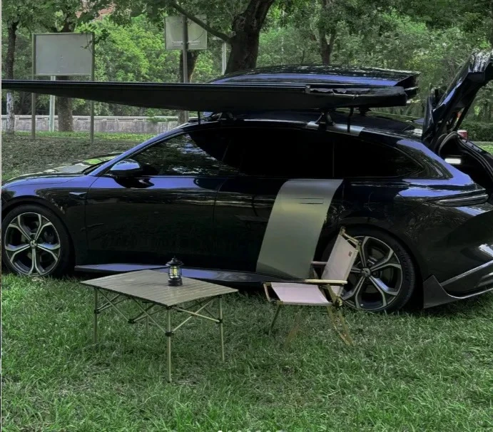 Heightened and Reinforced Car Side Tents a Key to Close the Automatic Bracket Storm-proof Camping Equipment Wholesale