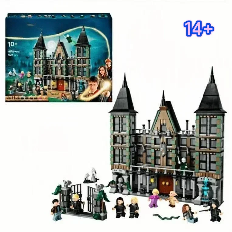Disney Launch 76453 1601 piezas Bloques de Construcción Premium del Manor de Malfoy, Tema de Fantasía Mágica, Decoración para el Hogar, Regalos para Fiestas de Cumpleaños