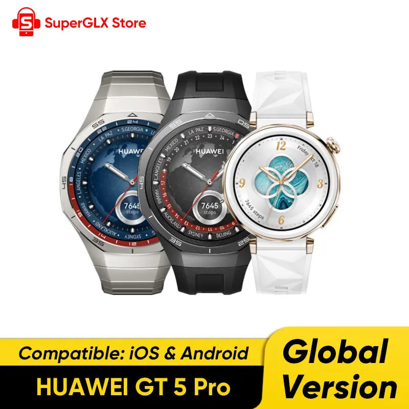 Global Version HUAWEI Watch GT 5 Pro Smartwatch GT5 Pro Compatible with iOS and Android