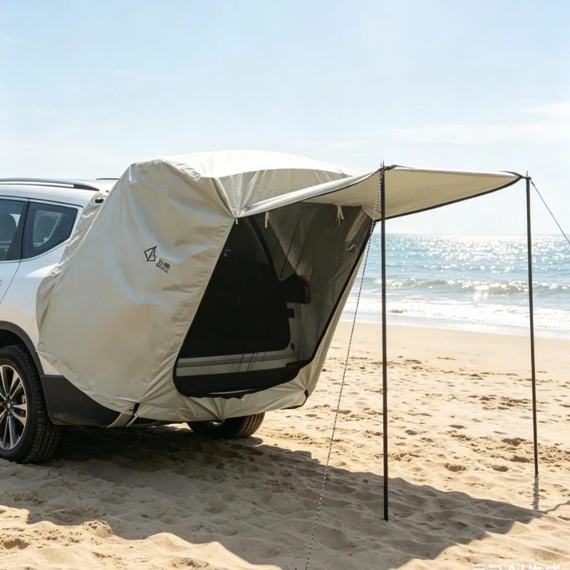 Foldable SUV Rear Tent Portable Car Tailgate Sun Shelter Camping Awning for Outdoor Travel 차박 텐트