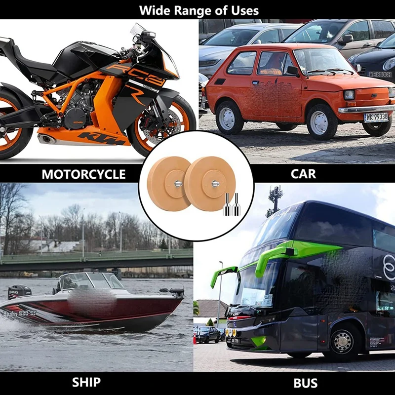 Decalque Borracha Roda, Roda Sólida, Ferramenta Removedor Adesivo, Pad e Adaptador de Broca, 4 ", 2 Pcs