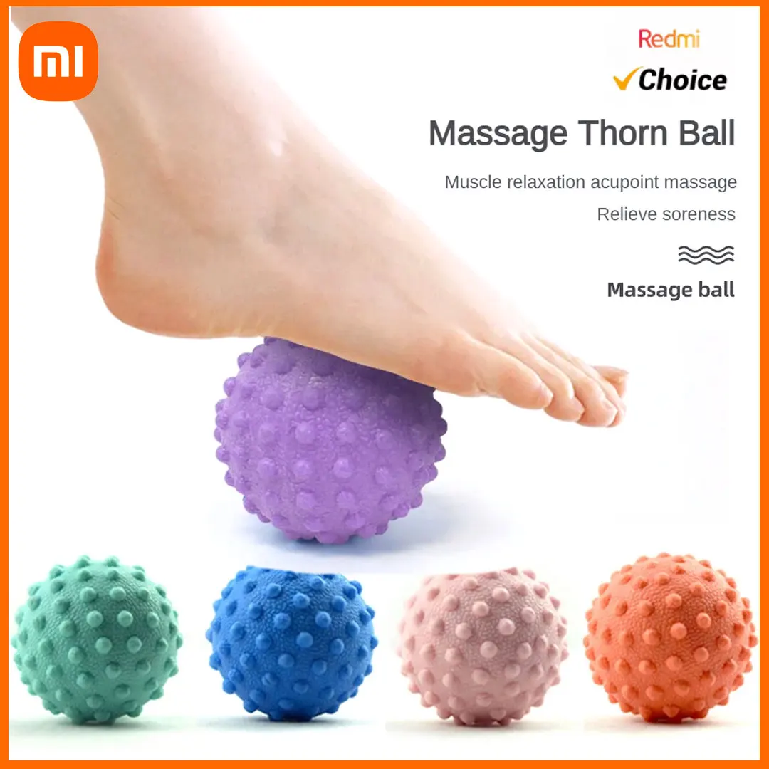 

Прочный массажный мяч из ТПЭ с колючками, триггерная точка, спортивный фитнес, облегчение боли в руках и ногах, средство для снятия подошвенного фасциита, ежик, шарики 4,5 см