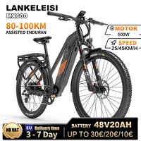 LANKELEISI MX600 Electric Bike High Speed Mountain ebike Bafang 500W Powerful Motor Ebike 48V 20Ah Thin Tire Electric Bicycle