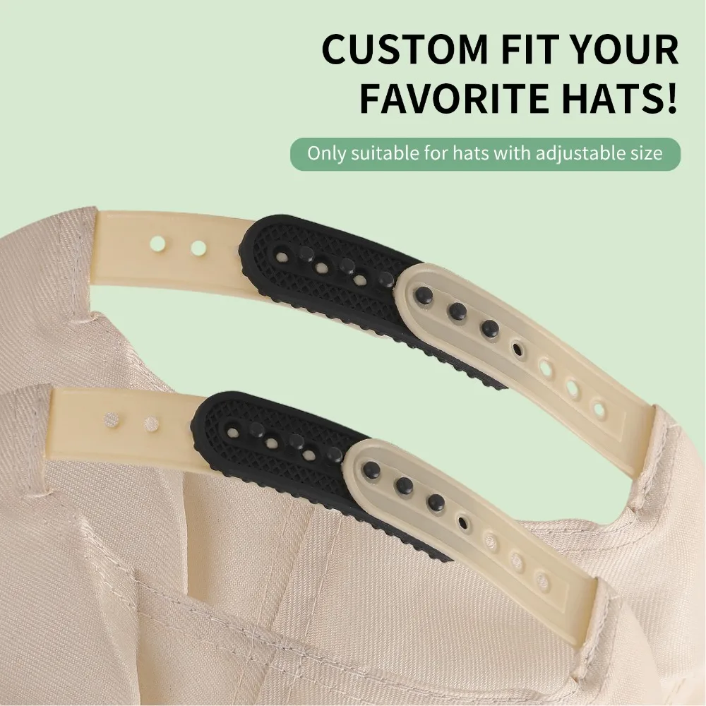 

4Pcs Practical Silicone Cap Buckle 7-hole Durable Baseball Cap Buckle Telescopic Flexible Silicone Buckle Daily Use