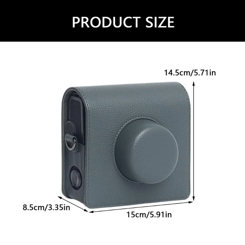 e8ba pu camera camera came for Wide Instants مع أحزمة قابلة للتعديل