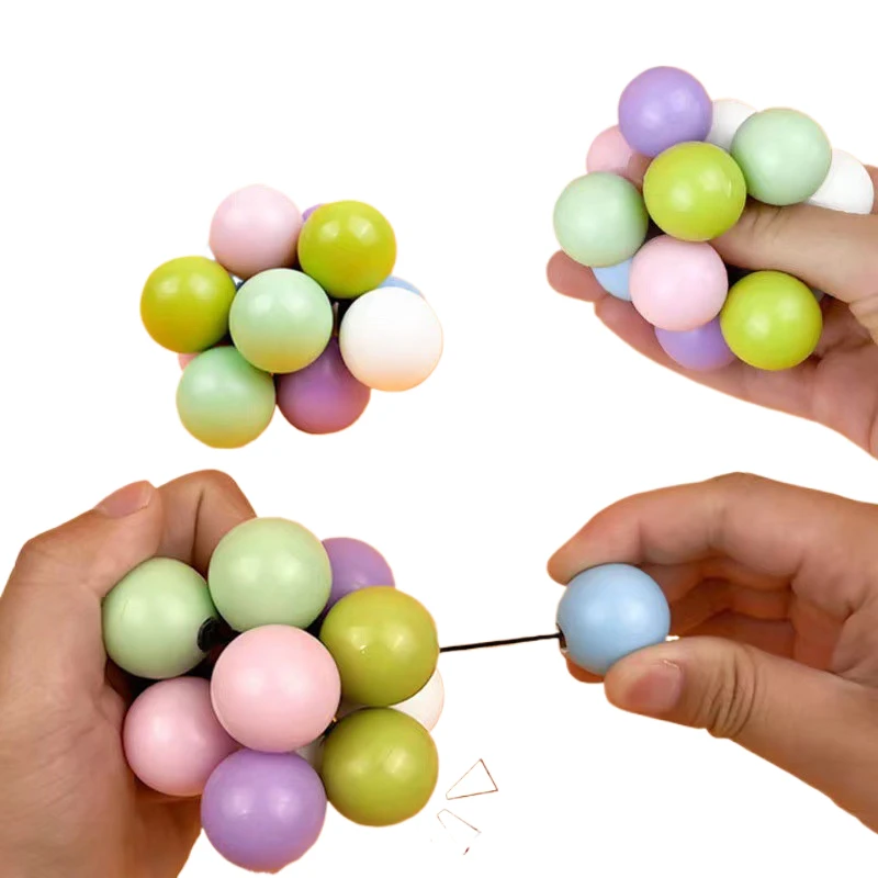 

Atomic Irritability Balls Macaron Color Stress Relief Adult Anti-Stress Sensory Toys Autistic Kids Hand Exercises Massage Balls