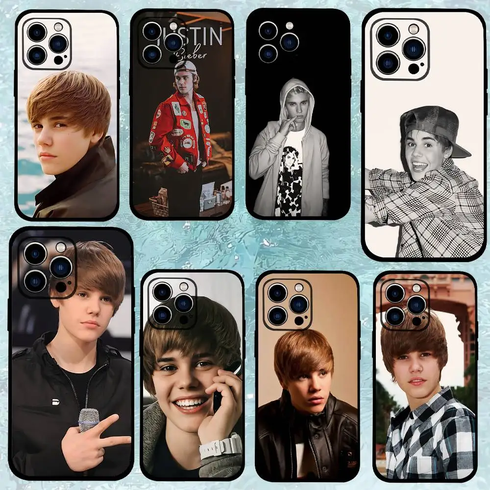 

J-Justin B-Bieber Phone Case Black That Fits For IPhone 17,16,15,11,13,14 Pro Max,Plus,X,Xr,Xs Max,13Mini