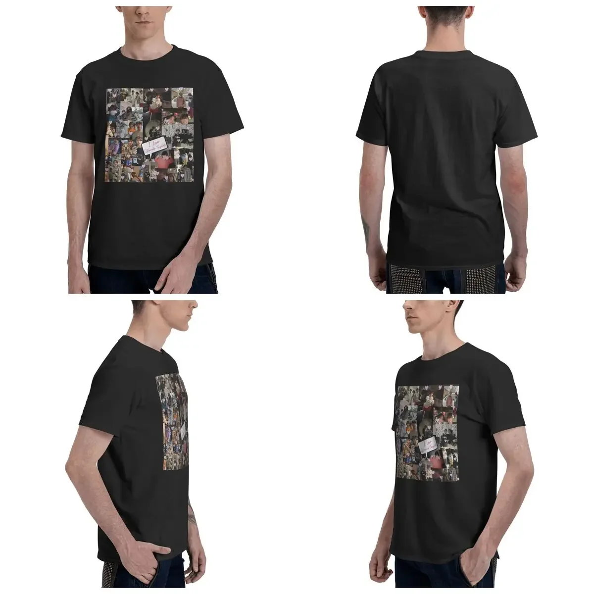 Sturniolo Triplets Cute Collage 100% Cotton T-Shirt Men's Oversized T Shirts Men O-Neck Short Sleeve S-6XL