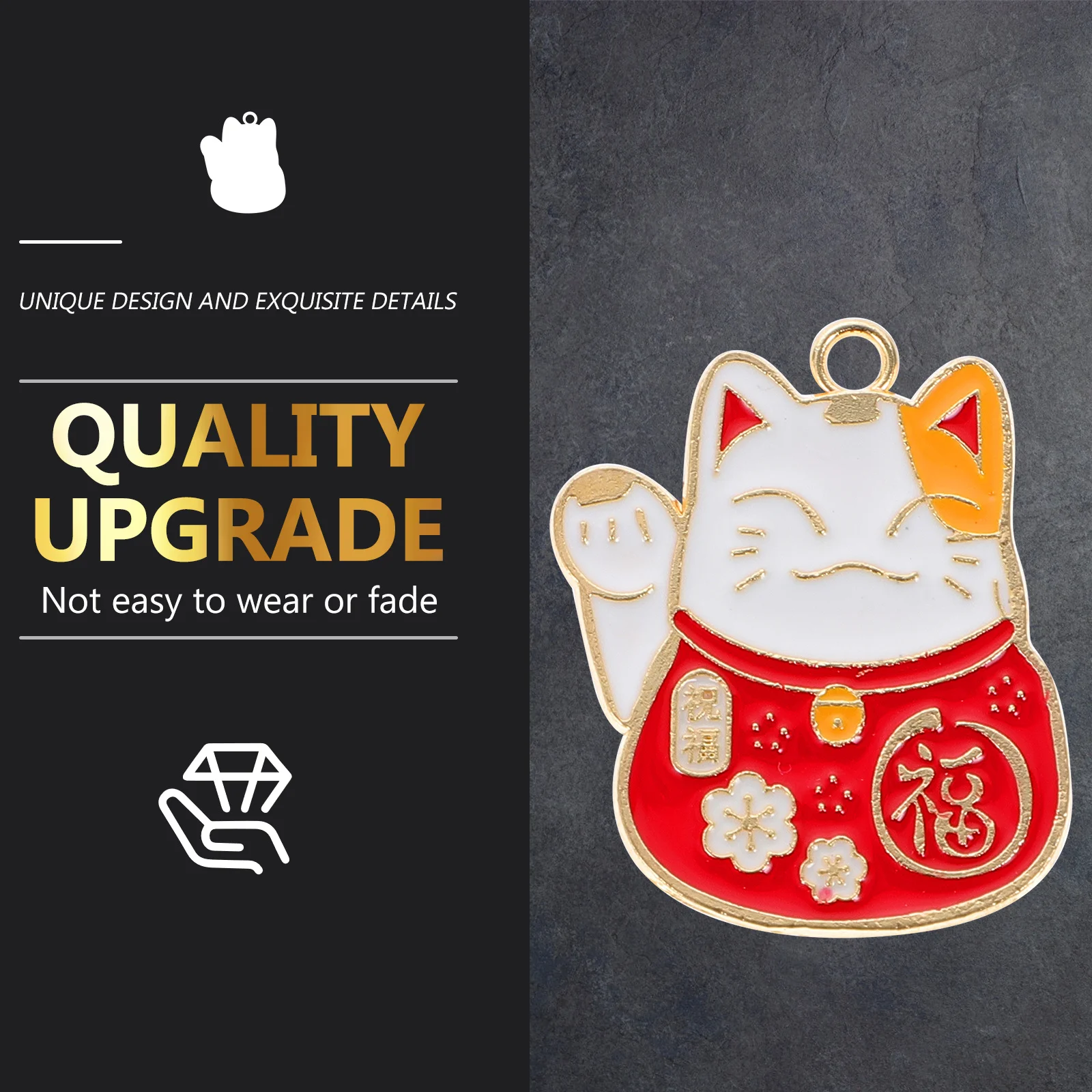 

20pcs Cat Charms Alloy Keychain Pendants Jewelry Making Diy Accessories Animal Embellishment For Key Holder Necklace Decor