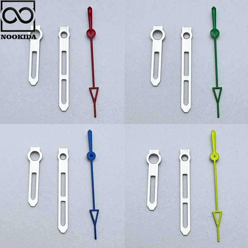 NOOKIDA wskazówki zegarka wysokiej jakości akcesoria do zegarków dla mechanizmu NH35/NH36/4R/7S brak świecącego srebrnego złota różowe złoto