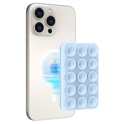 Magnetic Silicone Suction Pad Card Holder For Mobile Phone Fixture Suction Cup Backed Adhesive Rubber Sucker Pad For Fixed Pad
