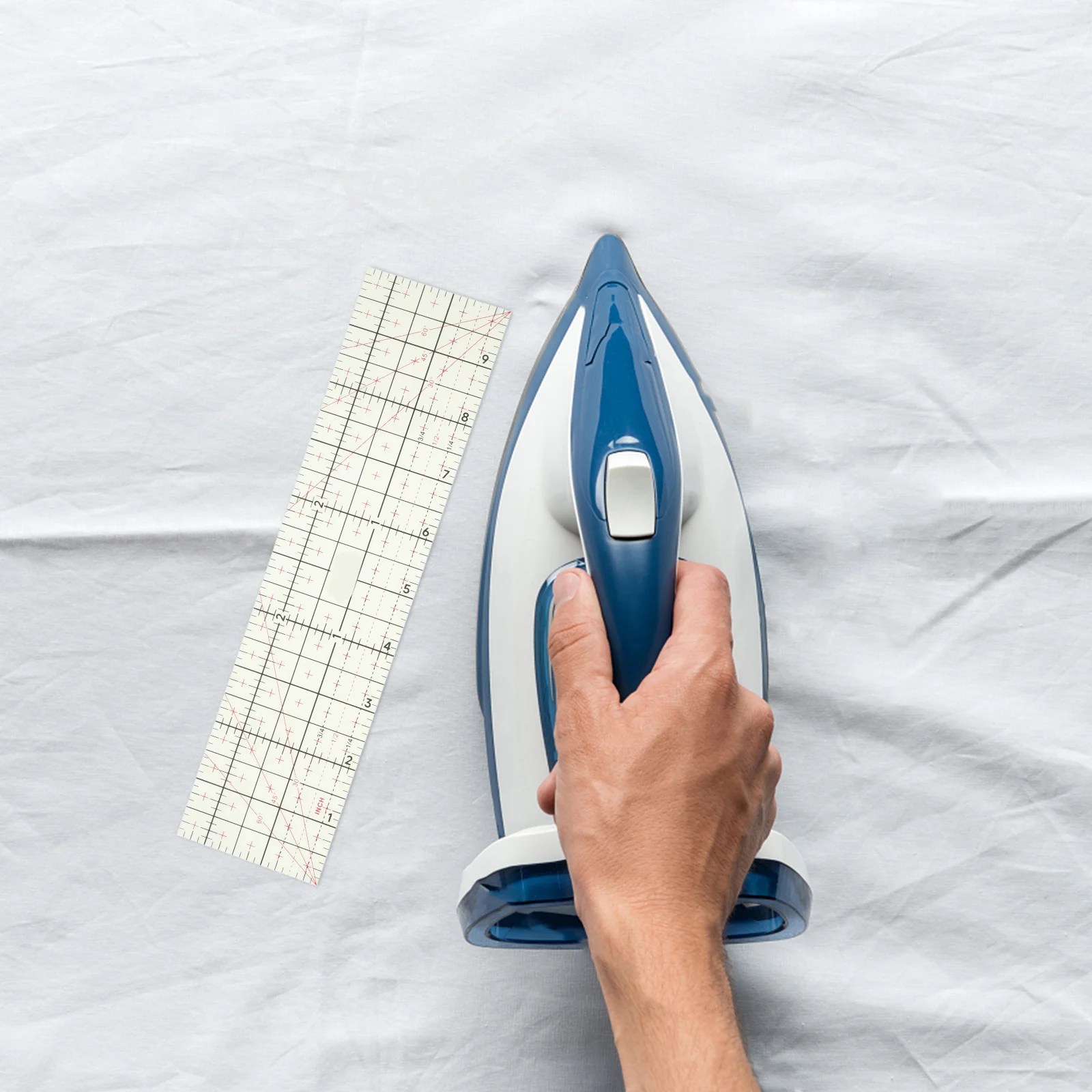 

Heat-Proof Sewing Ruler Precision Thin Ironing Measuring Tool For Tailoring Patchwork Non-Slip Surface Steam Ironing Ruler