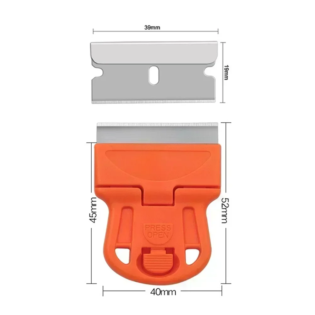 Scraper With A Blade 1-Sided Razor Painting Scraper Holder Handle Standard Glass Tinting Razor Scraper Tool Remover Cleaner