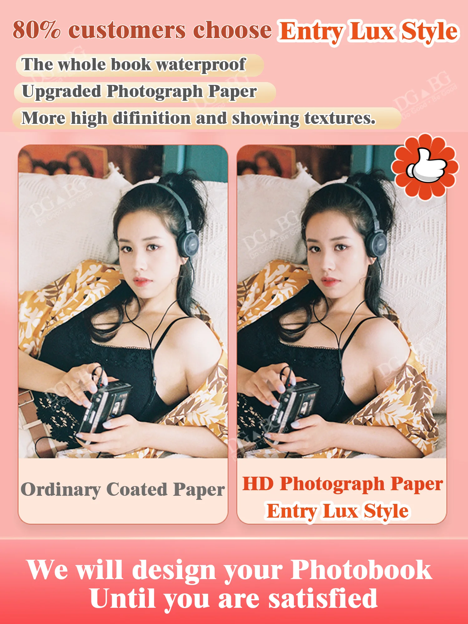 DGBG 포토북 맞춤형 사진 앨범, 아기 성장 기념일, DIY 사진 인쇄, 책 기록, 결혼 여행 기념품