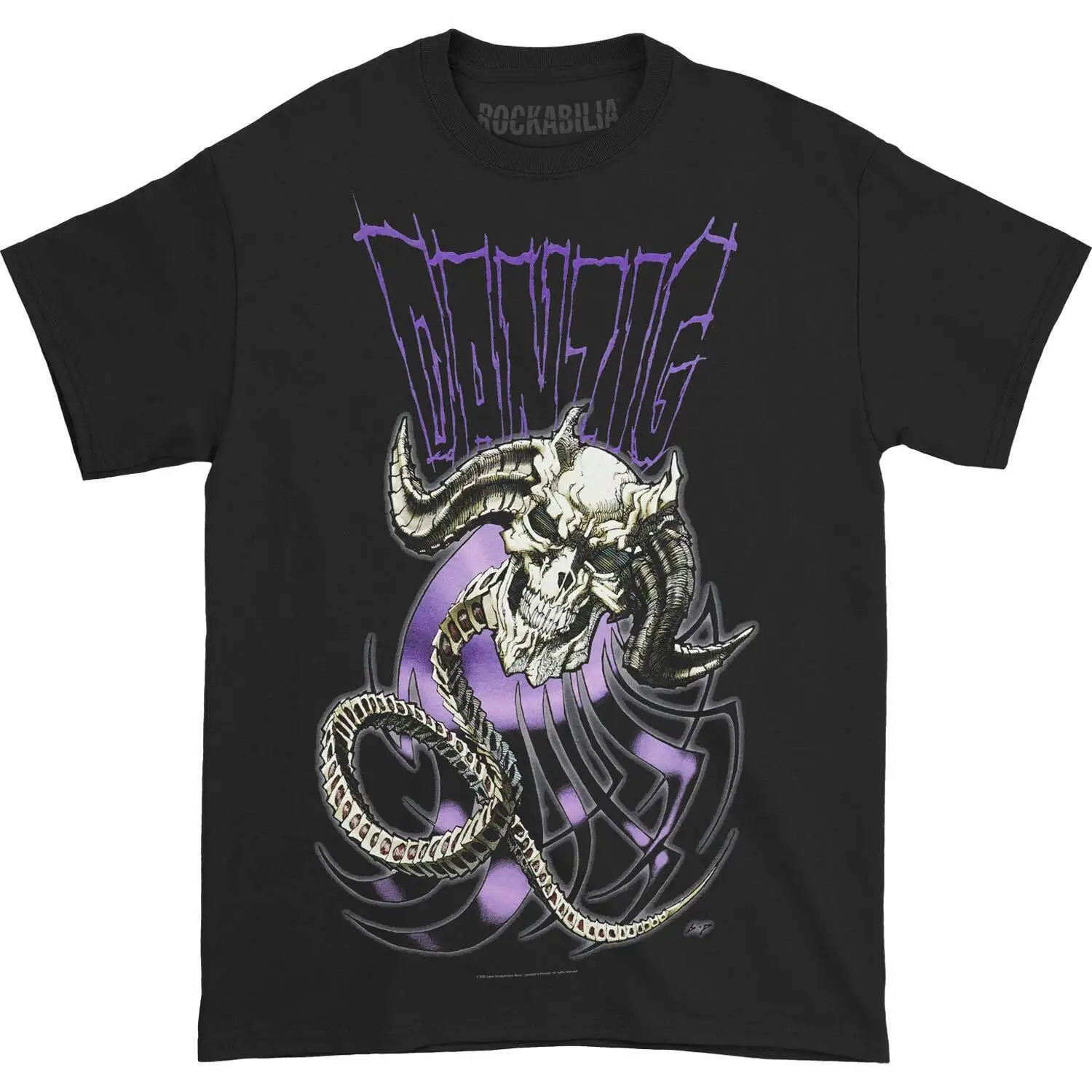 Men'S Danzig Demonio Nera T Shirt Small Black