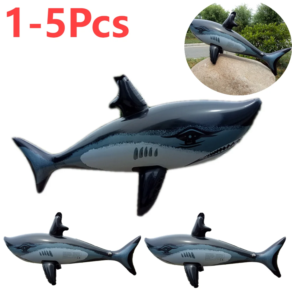 1-5PCS Schwimmenden Shark Wasser Schwimmen Pool Float Wal Fisch Tiere Spielzeug Kinder Erwachsene Aufblasbare Float Spielzeug Pool zubehör