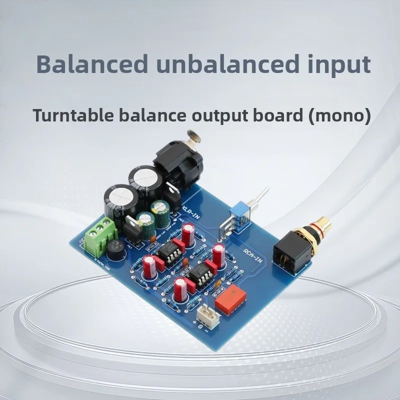 

Balanced XLR Unbalanced RCA Single-Ended Input to Balanced Output Mono Board Amplifier Board HI Modification