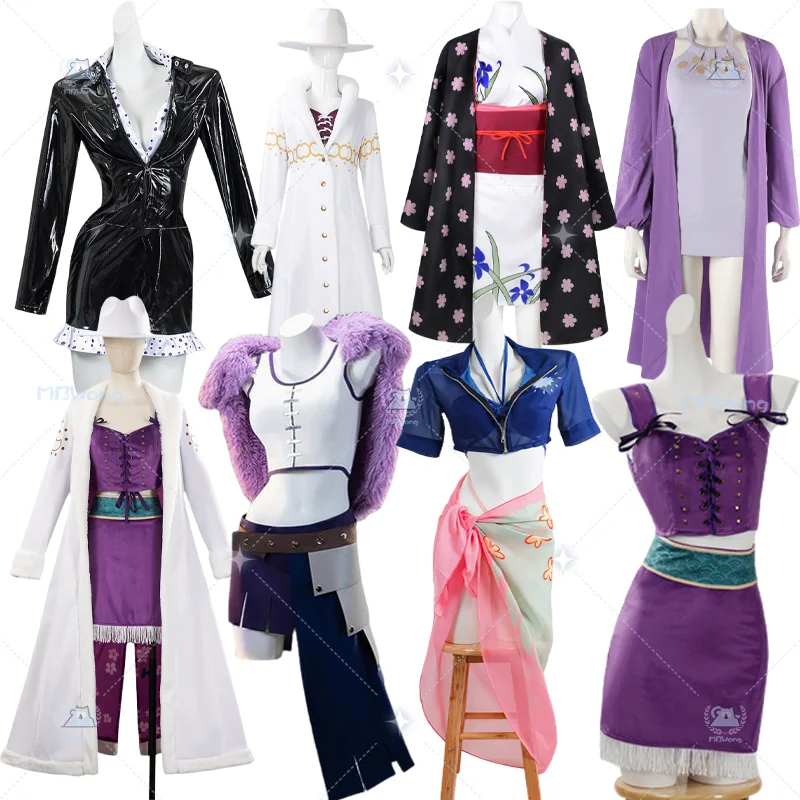 Disfraz de Cosplay de Nico Robin de One Piece, Traje de Miss All Sunday Robin para Halloween, Fiesta de Disfraces, Juego de Roles para Adultos, Mujeres y Hombres