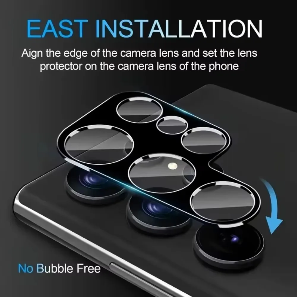 S25 ตัวป้องกันเลนส์กล้องสําหรับ Samsung Galaxy S25 Plus Ultra S25 + 3D HD กล้องด้านหลัง Len ฝาครอบกระจกนิรภัยภาพยนตร์สําหรับ S25Ultra
