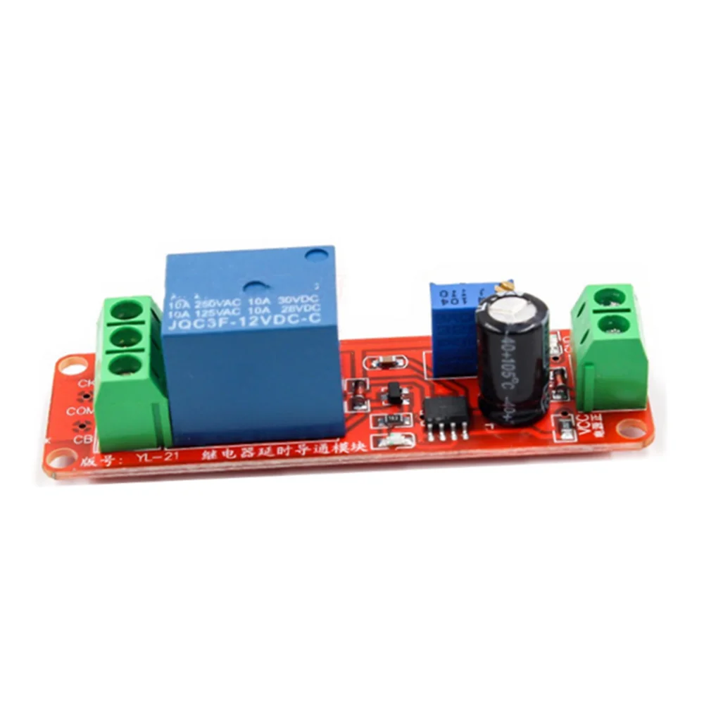 1PCS NE555 Timer Switch Adjustable Module Time delay relay Module DC 12V Delay relay shield 0~10S