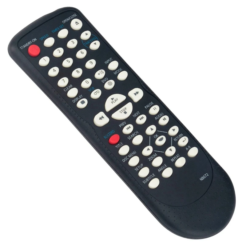 NB672 NB672UD Black Remote Plastic Remote For Magnavox DVD VCR Combo Player DV225MG9 A DV225MG9C DV225MG9B DV226MG9 DV225MG9F7