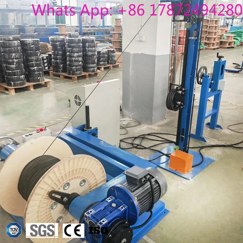 Cable Payout_Brake/Power Hold for Off-coil Filament Spool Winding Machines 80 Meters Per Minute Signal Cable Take up Machines