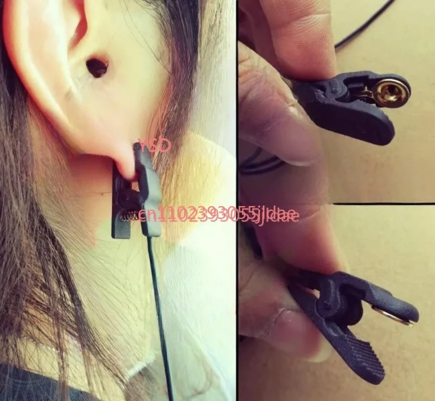EEG Brain Wave Ear Clip Electrodes Gold-Plated High Precision Detection Sensor