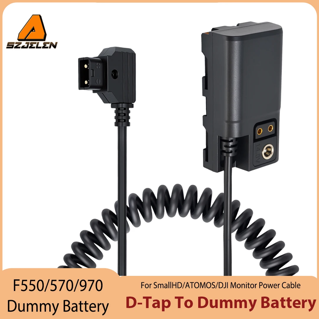 D-tap/0B/RS/Ronin 2 6Pin to NP-F550/NP-F570/970 Power Coupler DC Dummy Battery For SONY SmallHD/Atomos/DJI Monitors Power Cable