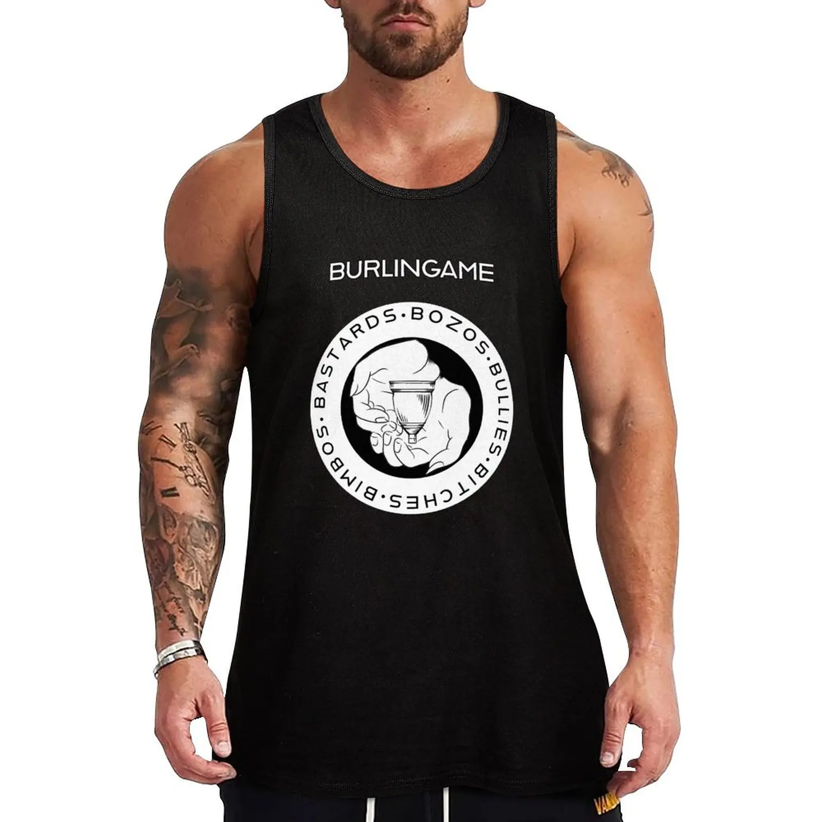 Burlingame the cup Tank Top Soft Basic Tank Top Breathable Sleeveless Daily Shirt