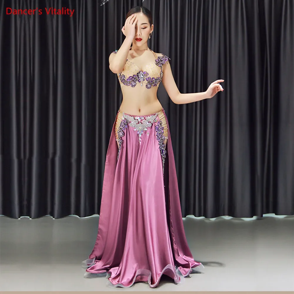 New 2pcs/set Belly Dance Costume Womens Belly Dancing Costume Sets Tribal Bollywood Costume Indian Dress Bellydance Dress