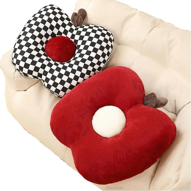 

Kawaii 48cm Apple Three Purpose Pillow Plush Simulation High Quality Soft Sleepy Plush Toy Cushion Doll Home Decor Child Gift