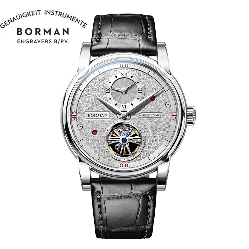 

BORMAN 2025 новые модные механические наручные часы мужские корпус из нержавеющей стали 316L устойчивые к царапинам автоматические часы