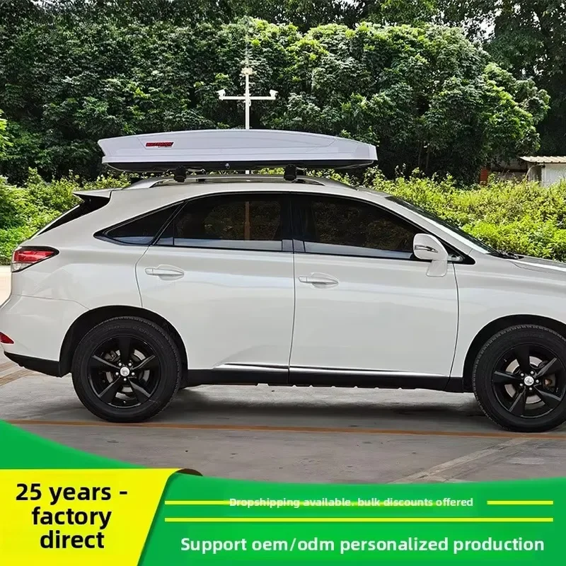 Roof Box Lightweight Slim Hard Plastic OLIVER Universally Compatible SUVs Zero Run Large Capacity 750L Luggage Box No Opening