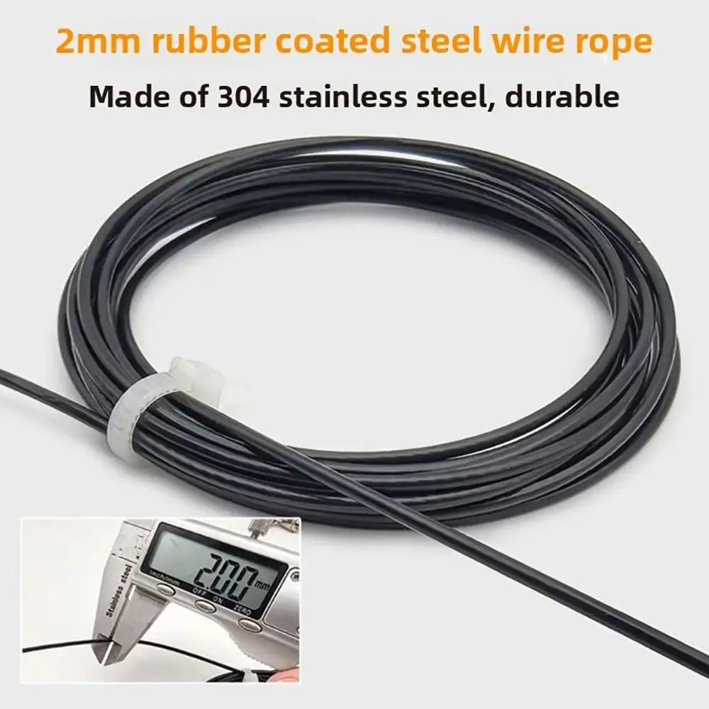 

1 шт. Новый резиновый трос для фиксации рыбы 2/3/4/6 м, нержавеющая сталь, мини-поплавок из ПВХ, стальная проволока для приманок